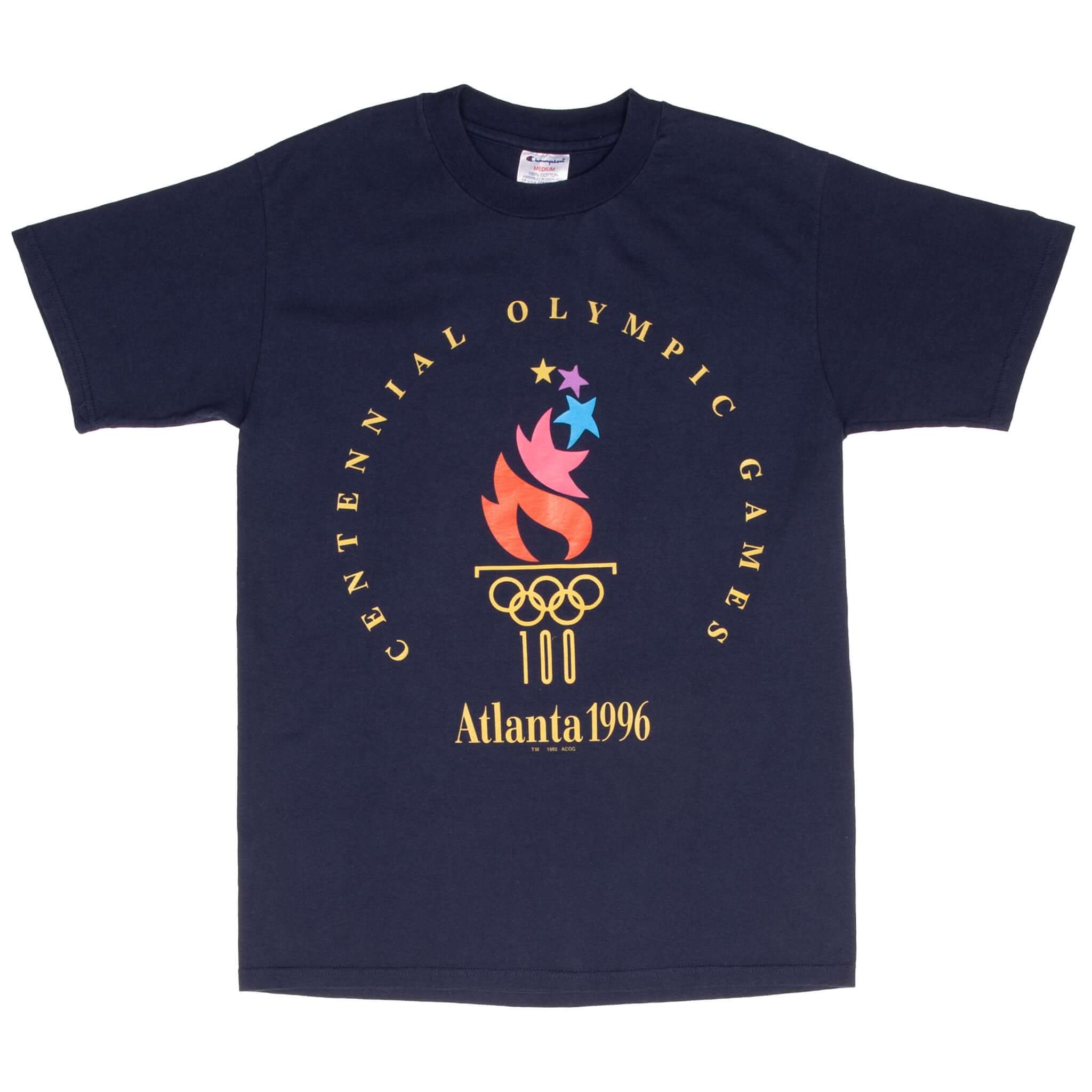Vintage Champion Atlanta Olympic Games 1996 Tee Shirt Size Medium