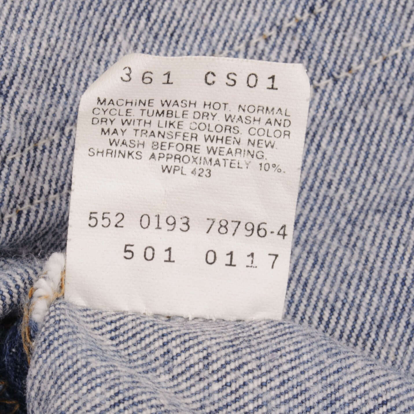 Beautiful Indigo Levis 501 Jeans 1980S Made in USA with Medium Wash Size on Tag 34X40 Actual Size 32X36 Back Button #552