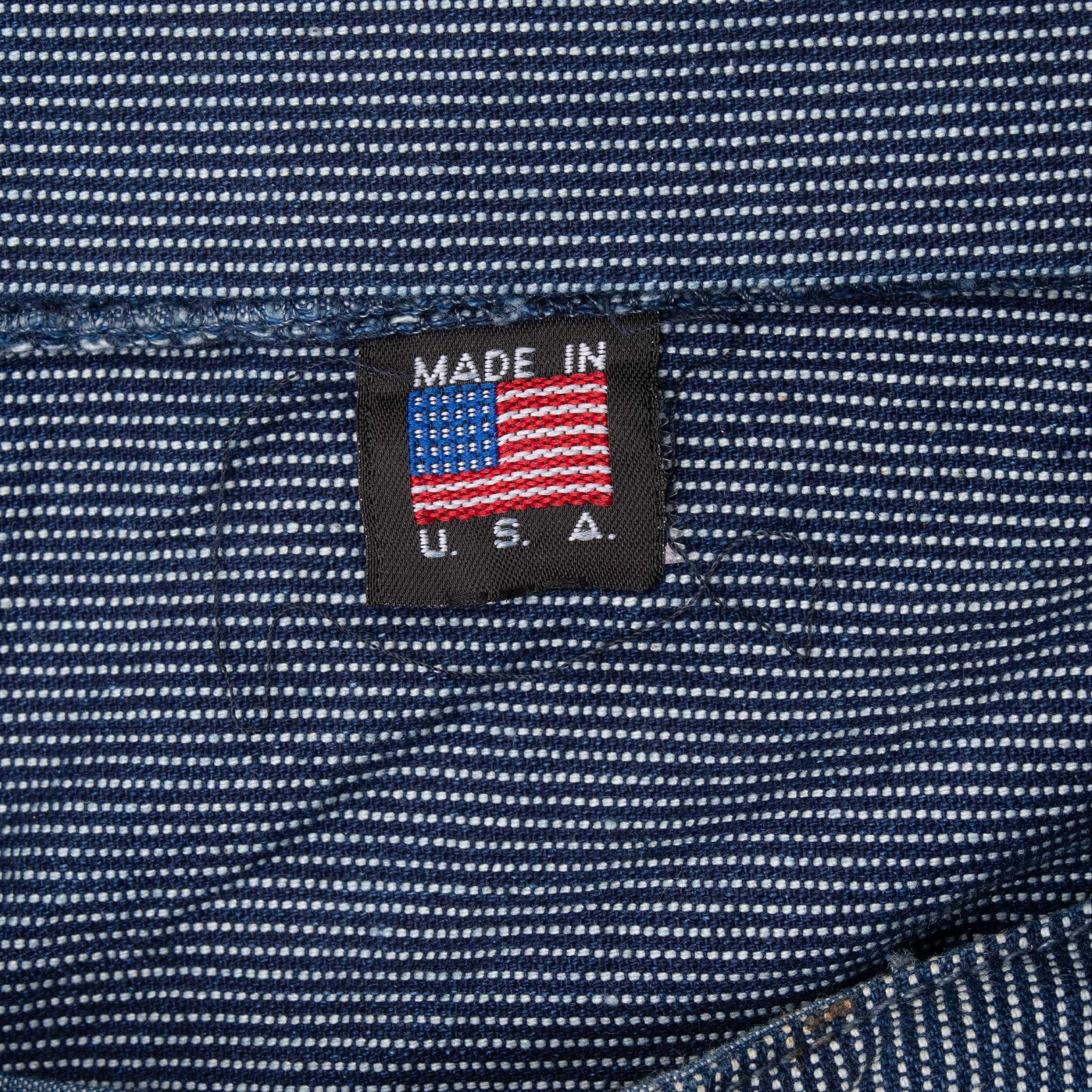 Vintage Dr Collectors Buckle Back Dotted Blue Jeans Large 32X29 Made In Usa Deadstock