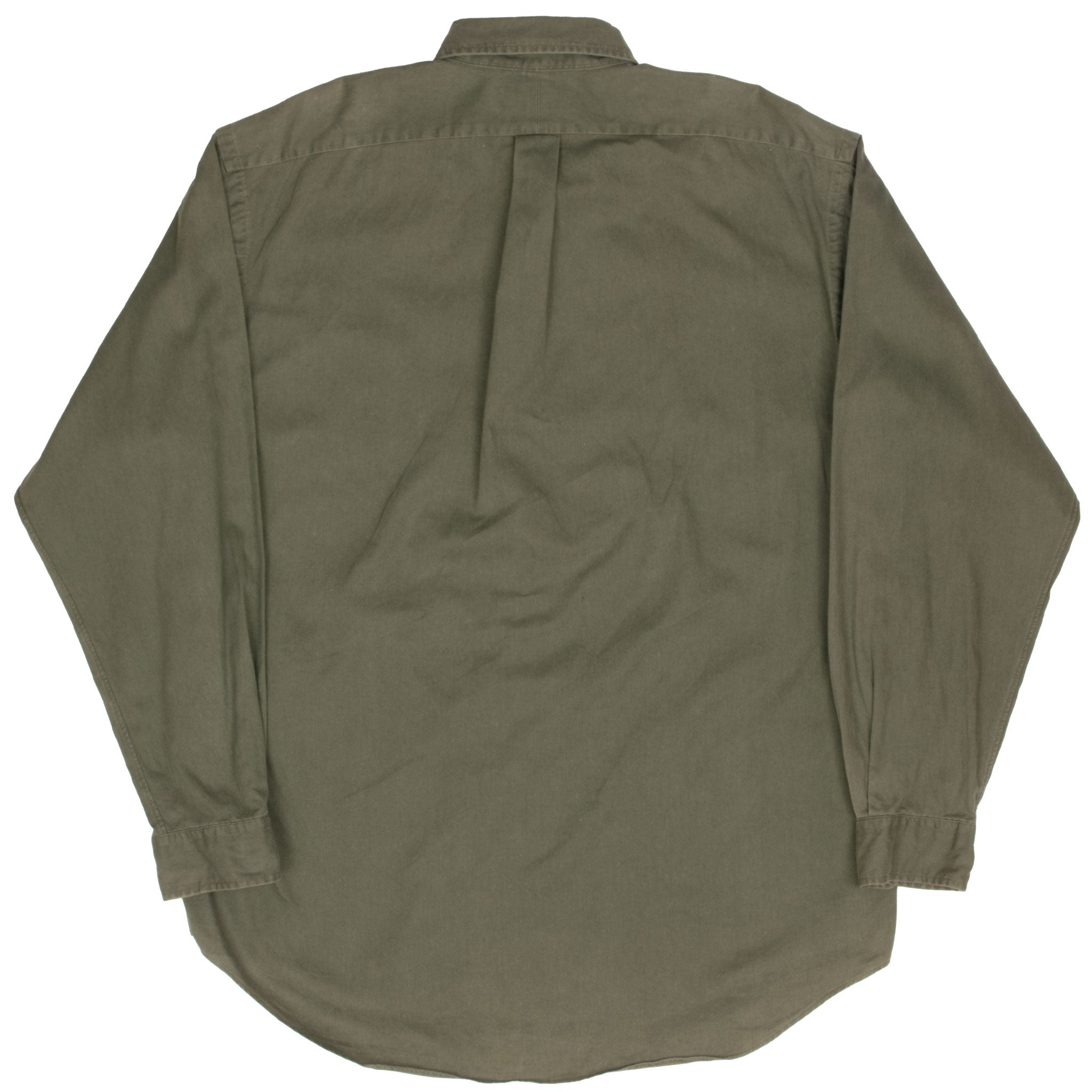 Vintage Ralph Lauren Olive Green Shirt 1990S Size Large