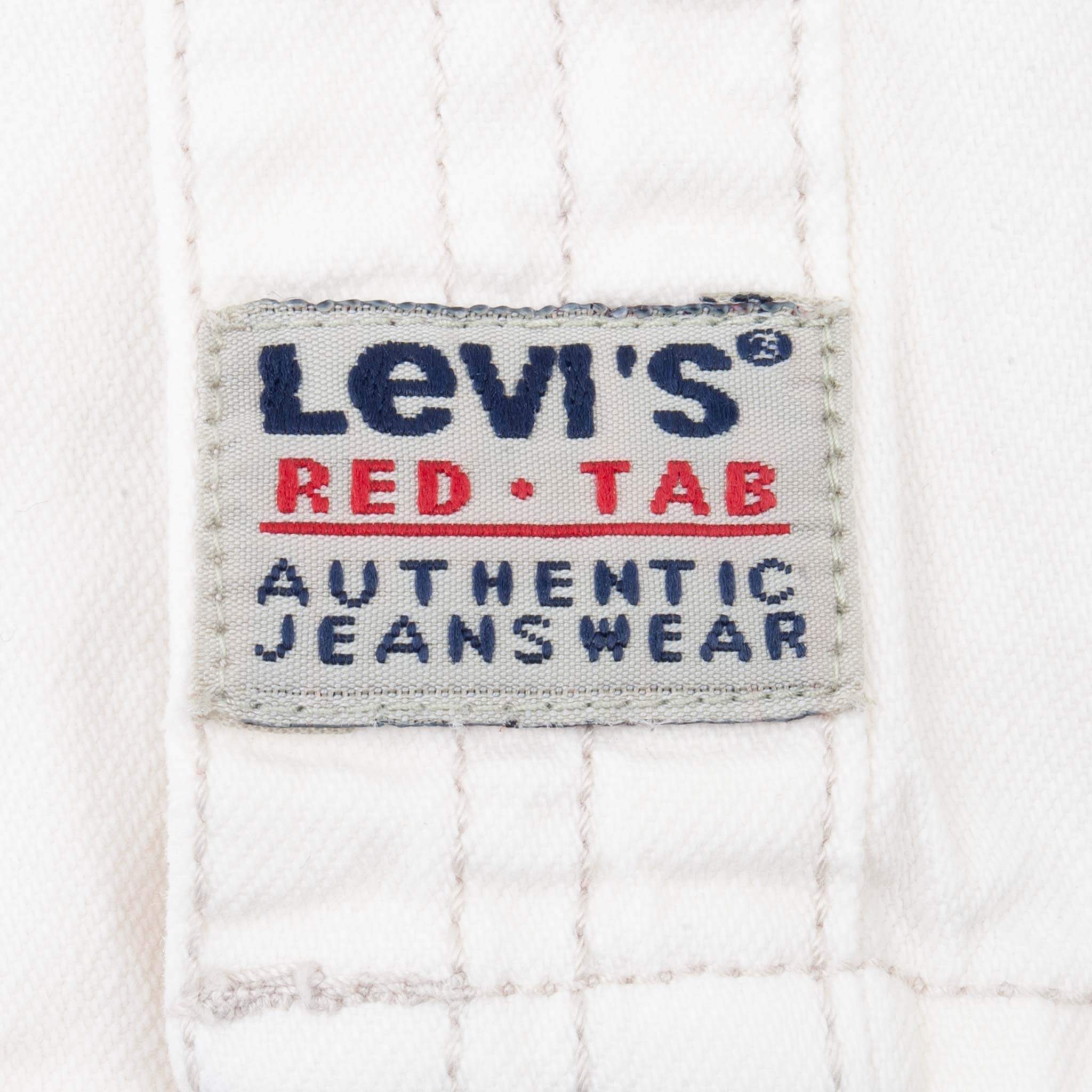 Vintage Levis Denim White Pocket Shirt 1990S Size XL