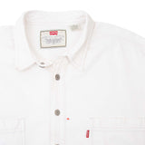 VINTAGE LEVIS RED TAB DENIM WHITE POCKET SHIRT 1990S SIZE XL
