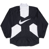 Vintage Nike Black And White Big Swoosh Windbreaker Jacket 1990S Size Small Women