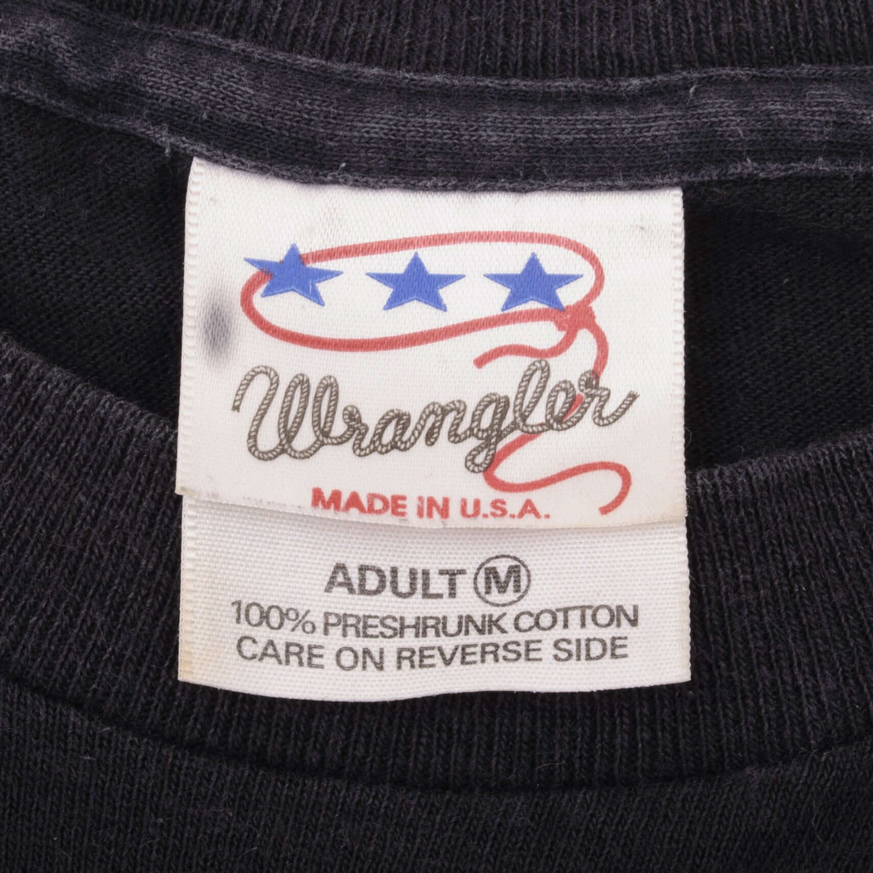 Vintage Wrangler Think You're Tough Enough Bull Tee Shirt Size Medium Made In USA With Single Stitch Sleeves
