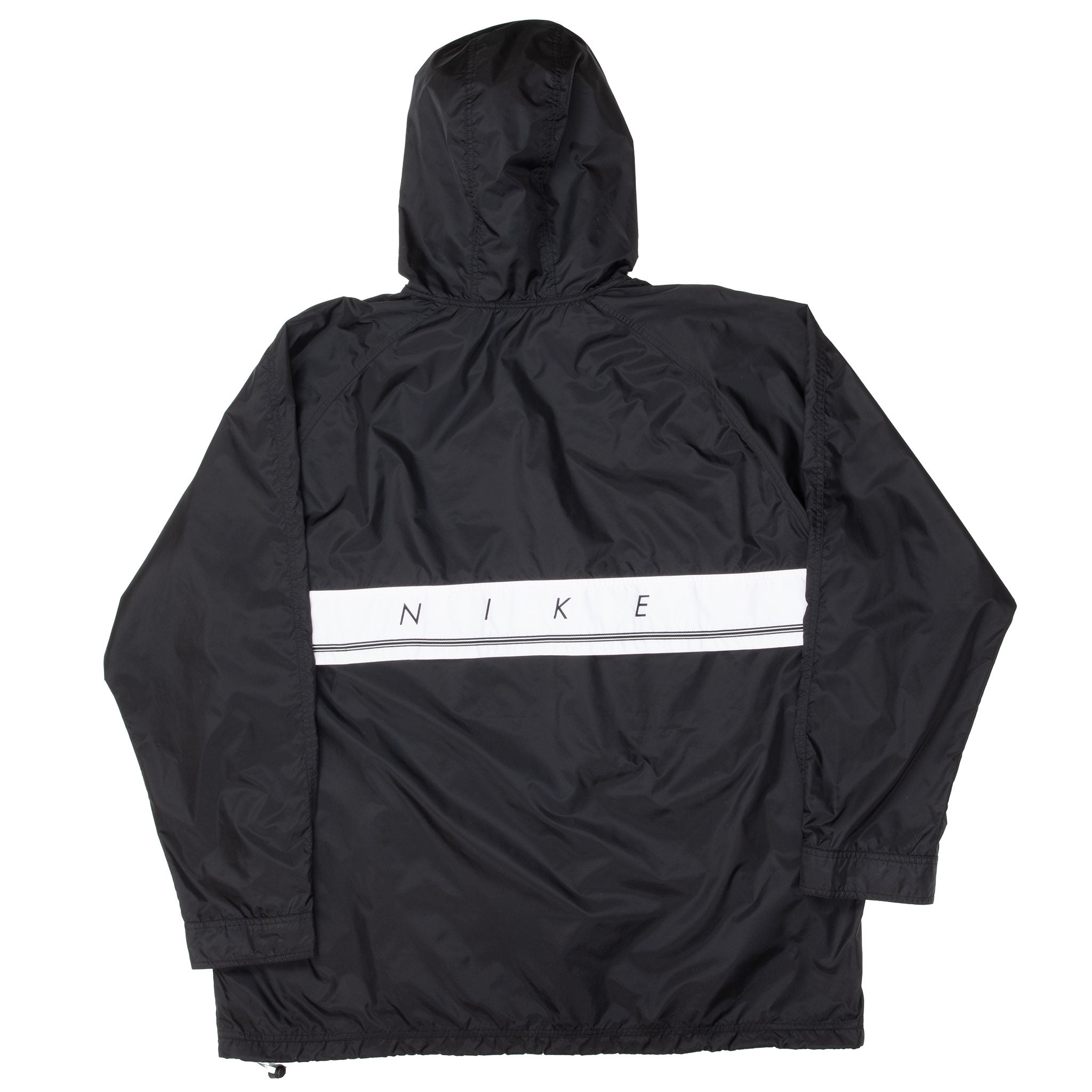 Vintage Nike Black Pullover Windbreaker Jacket 1990S Size 2XL