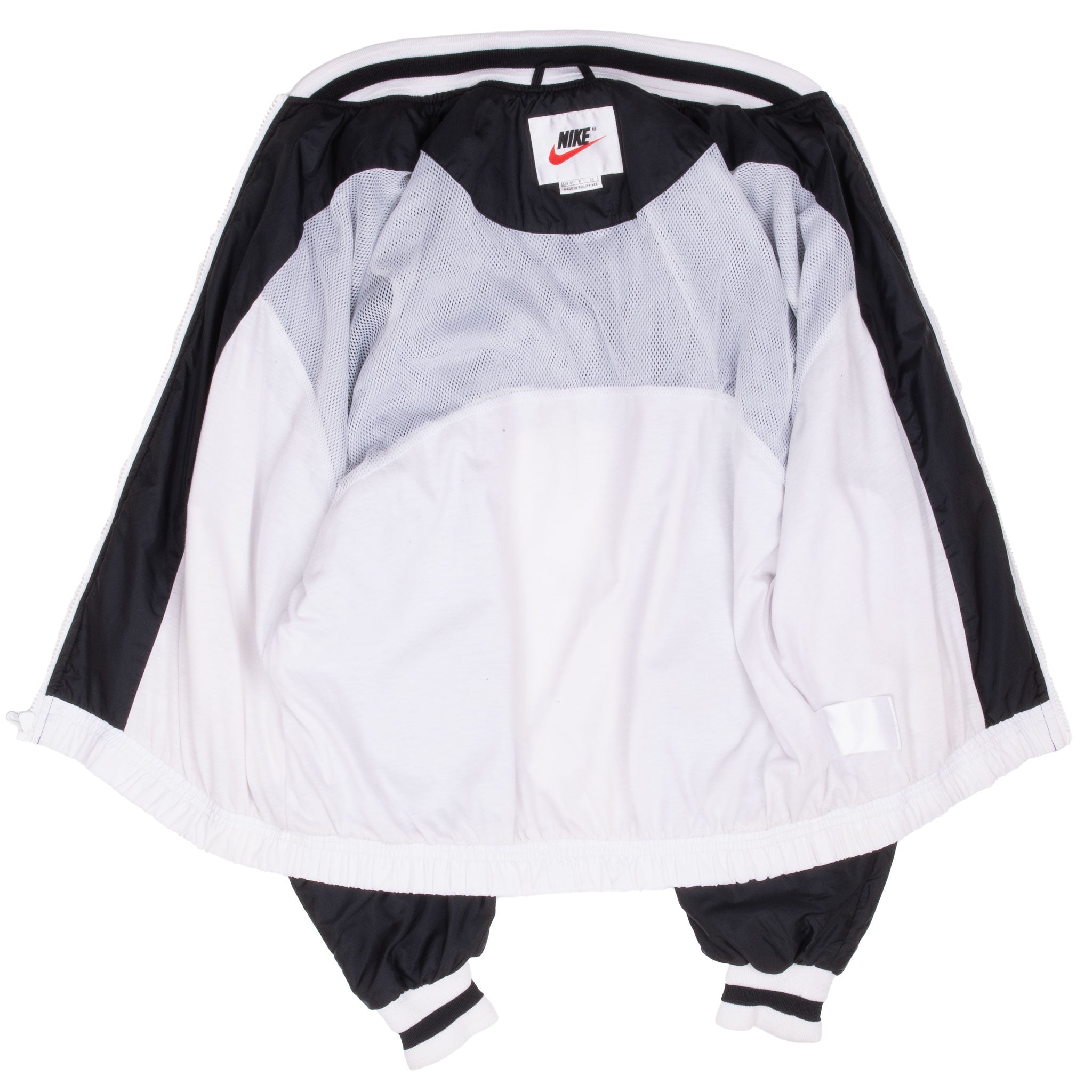 Vintage Nike Black And White Windbreaker Jacket 1990S Size Small Women