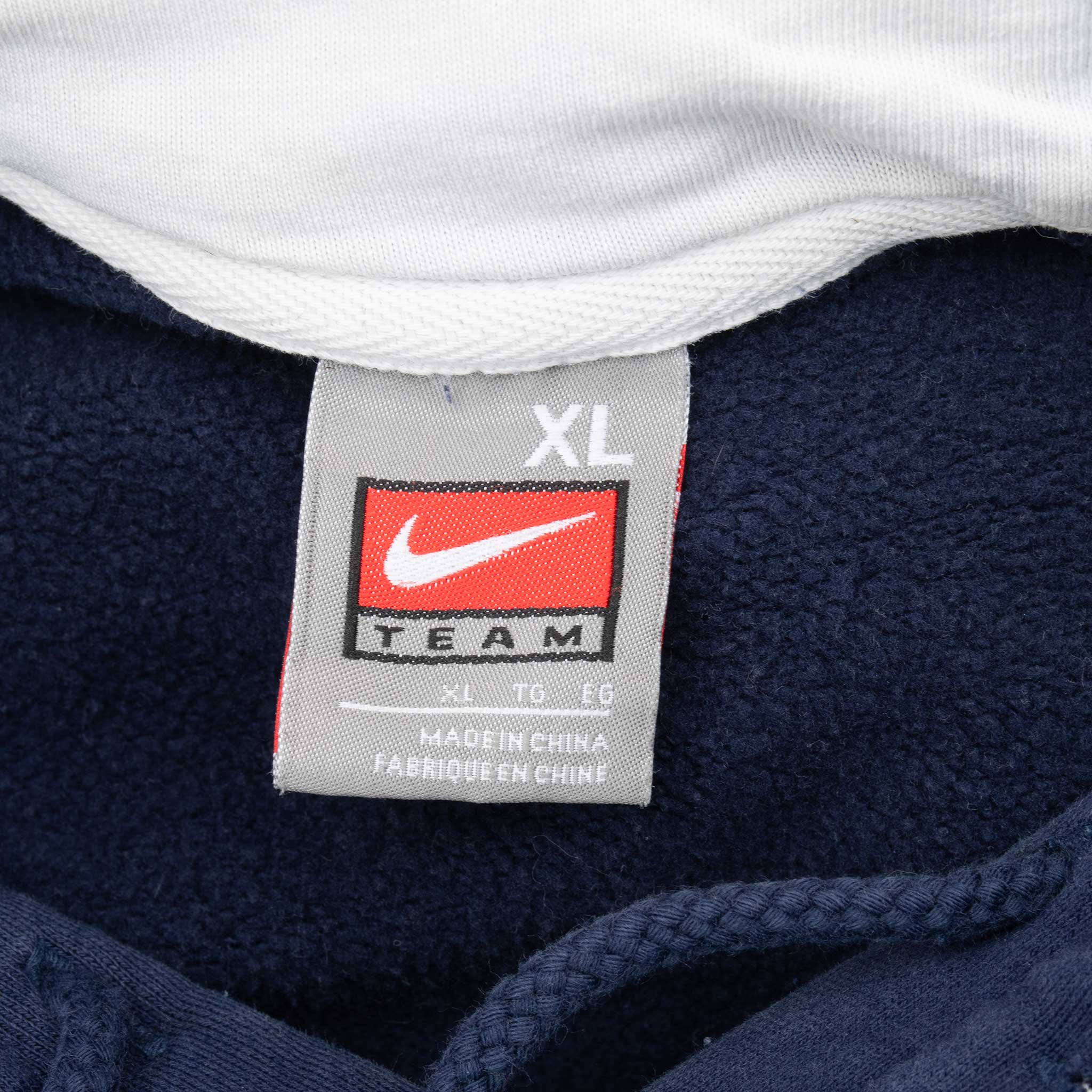 Vintage Nike Ncaa Uconn Blue Hoodie Sweatshirt 2000S Size XL