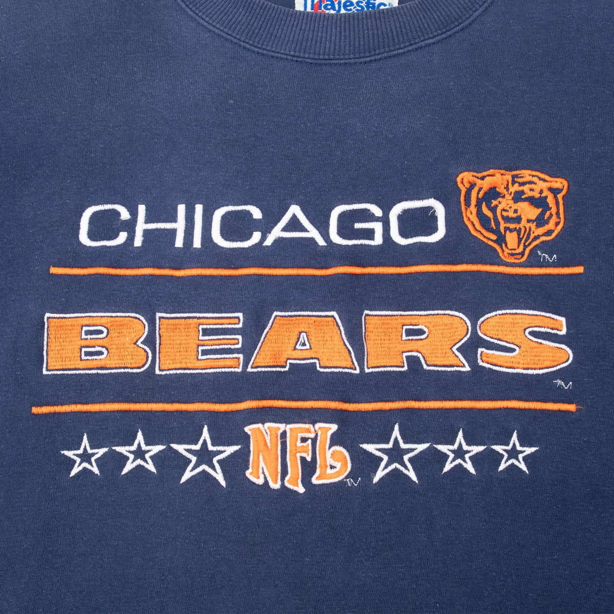 Vintage NFL Chicago Bears Embroidered Sweatshirt 1990s Size 2XL