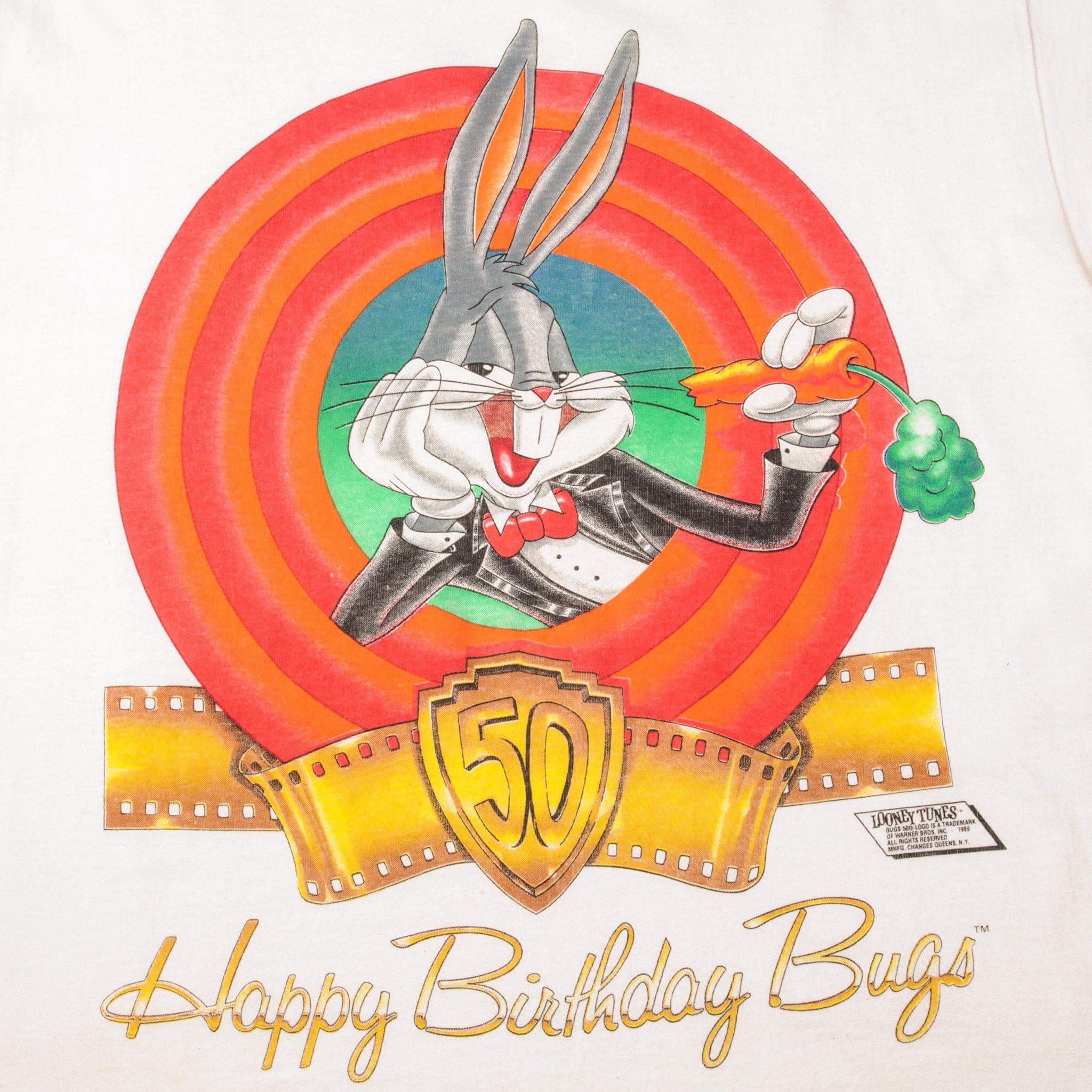 VINTAGE LOONEY TUNES BUGS BUNNY TEE SHIRT 1990 SIZE MEDIUM MADE IN USA