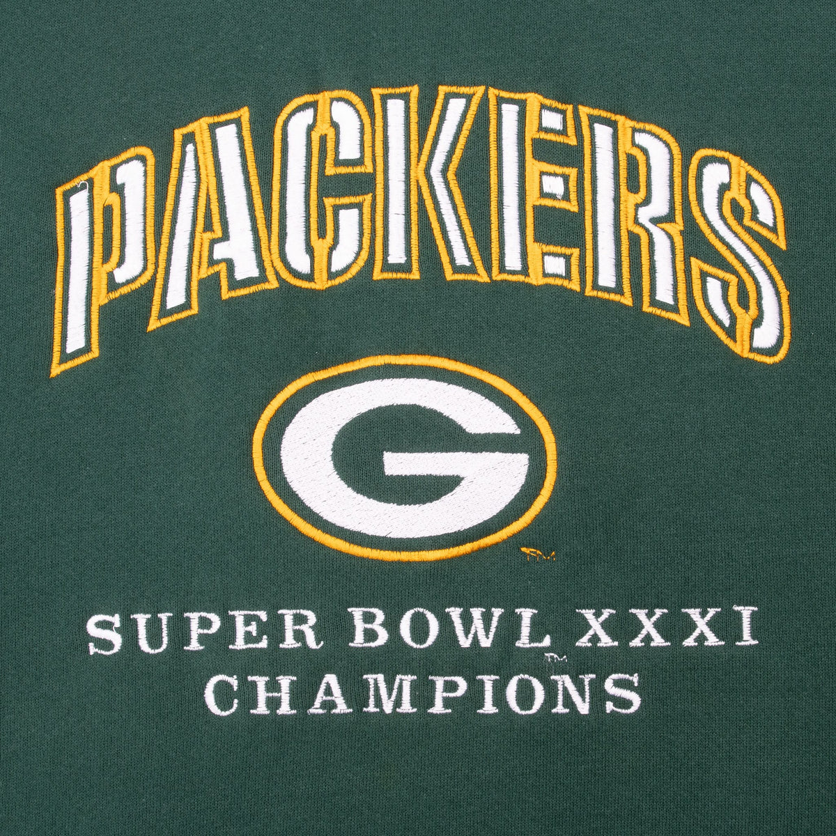 Vintage Nfl Green Bay Packers Super Bowl Xxxi 1997 Sweatshirt Size 2XL Made In Usa
