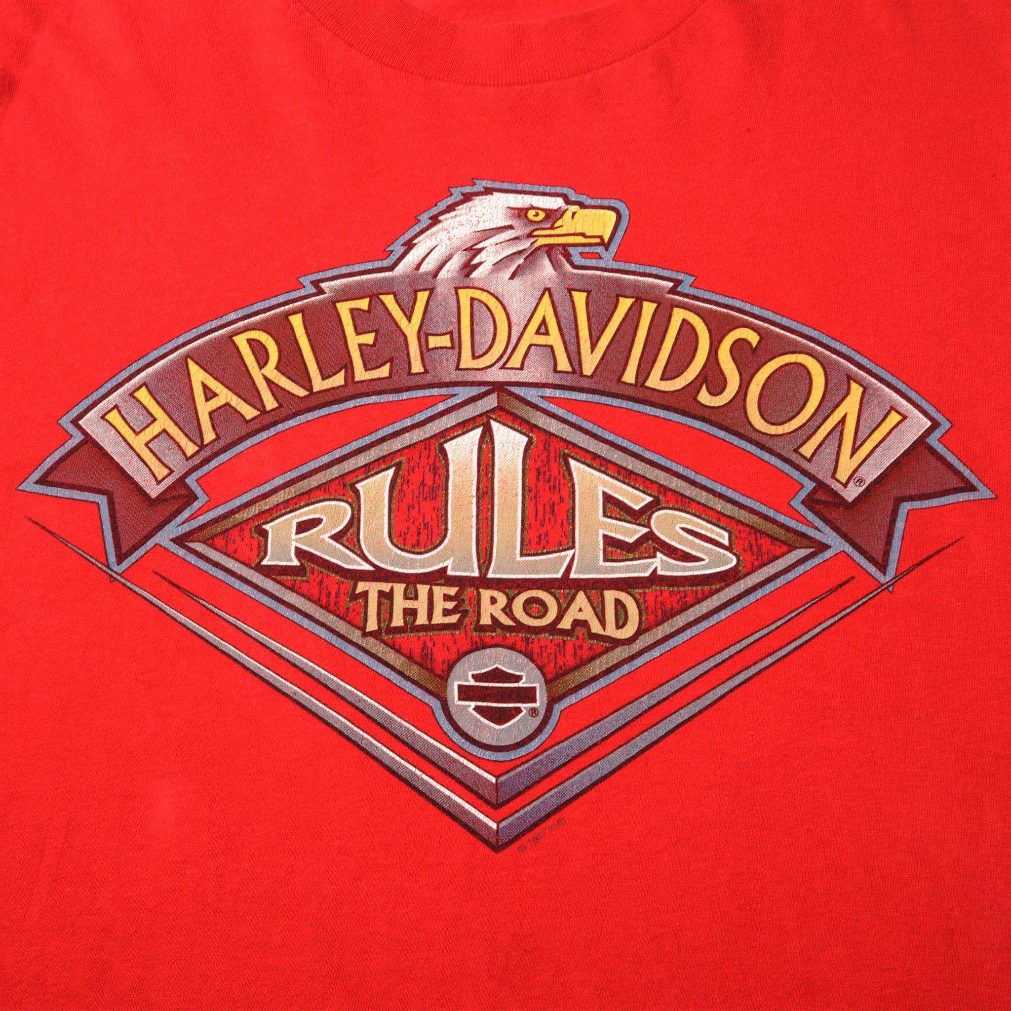 VINTAGE HARLEY DAVIDSON TEE SHIRT 1987 SIZE LARGE MADE IN USA