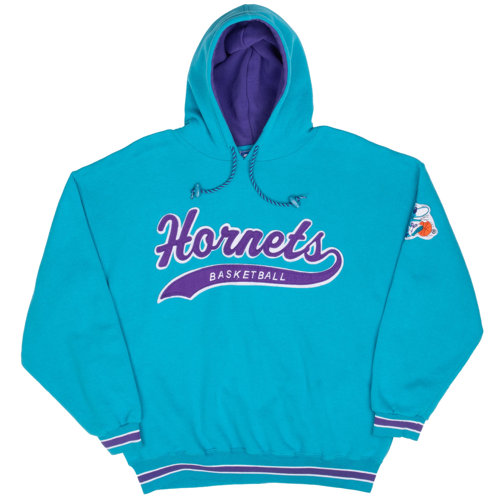 Vintage Nba Charlotte Hornets Starter Hoodie Sweatshirt 1990S Size Large