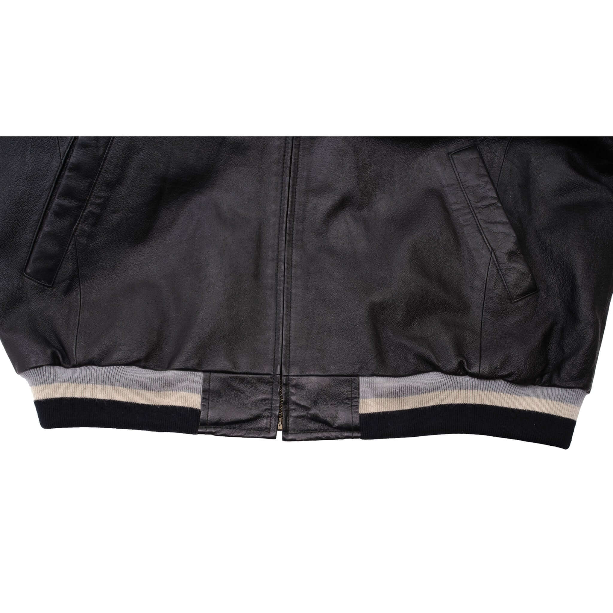 Vintage NFL Los Angeles Raiders Leather Jacket 1990S Size 2XL