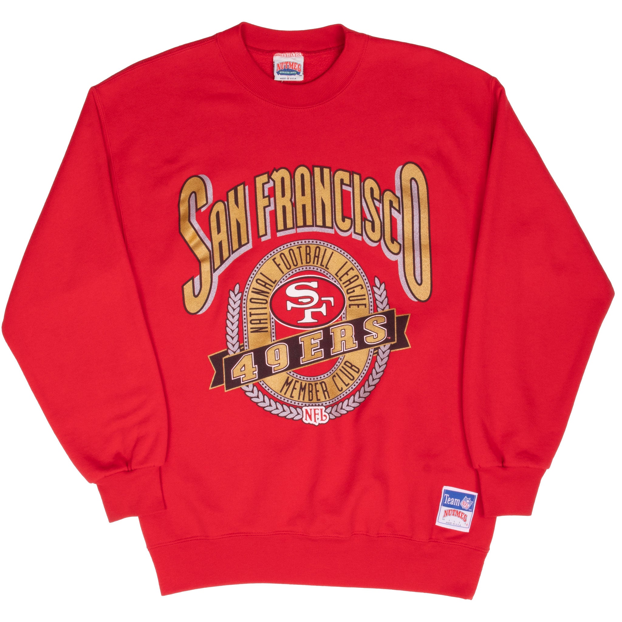 Vintage Nfl San Francisco 49Ers 1990S Sweatshirt Size Large Made In Usa