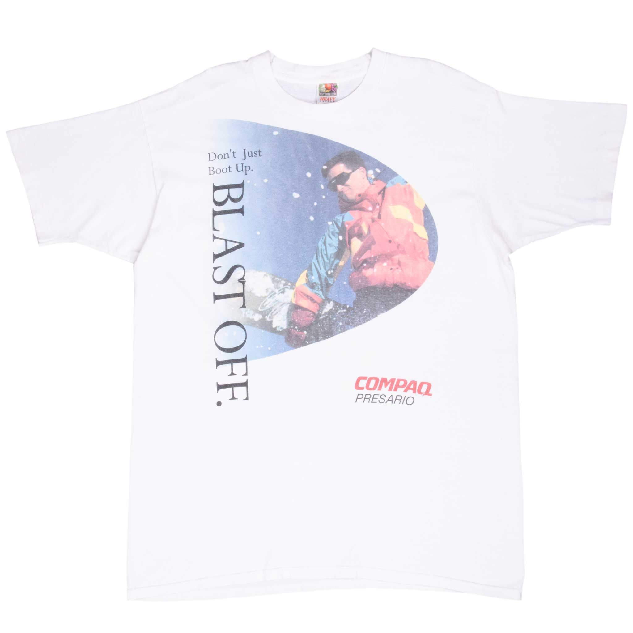 Vintage Compaq Presario Computer 1990S Tee Shirt Size XL Made In Usa