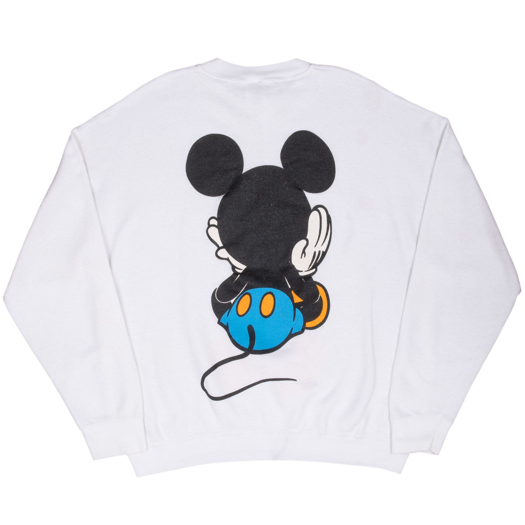 Vintage Disney Mickey Mouse And Co 1980S White Sweatshirt Size XL Made In Usa