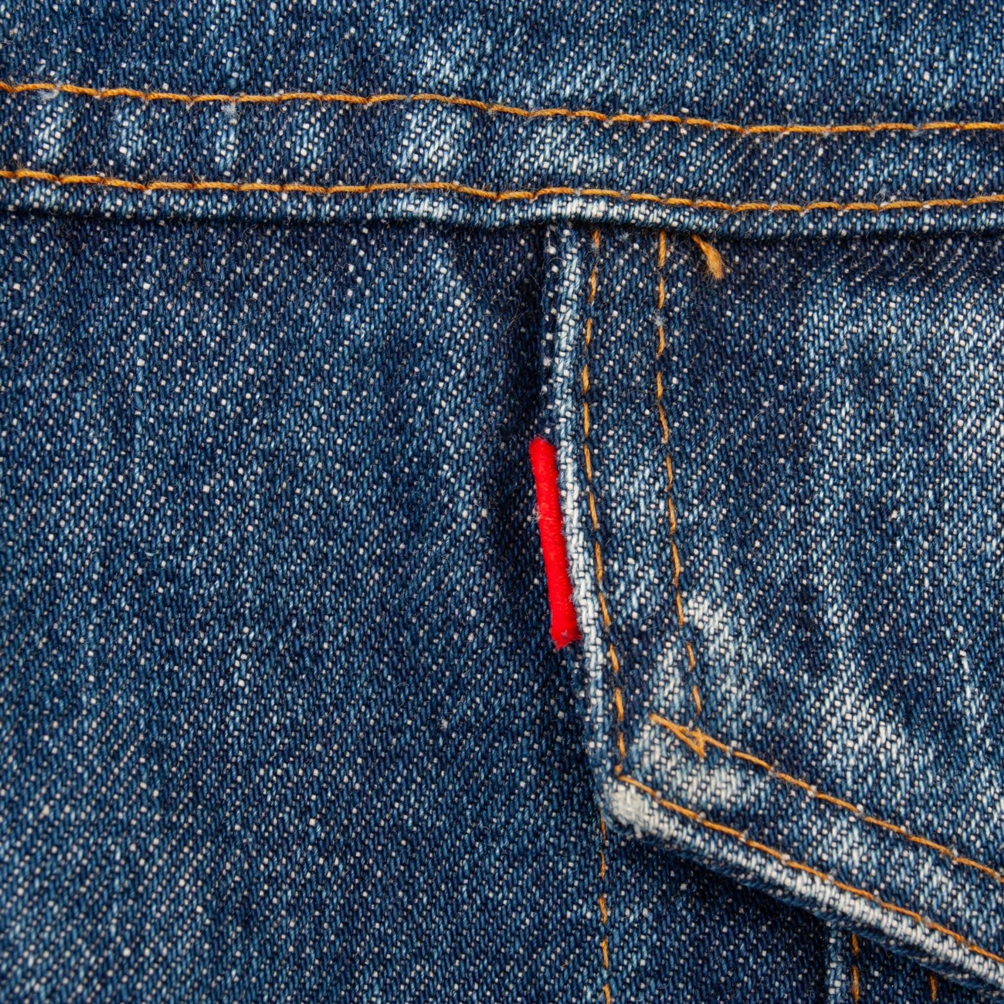 Vintage Levis Sherpa Trucker Denim Jacket Medium Wash Clean 1970s Size 42 Made In USA