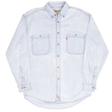Vintage Levis Denim Blue Pocket Shirt 1990S Size Medium