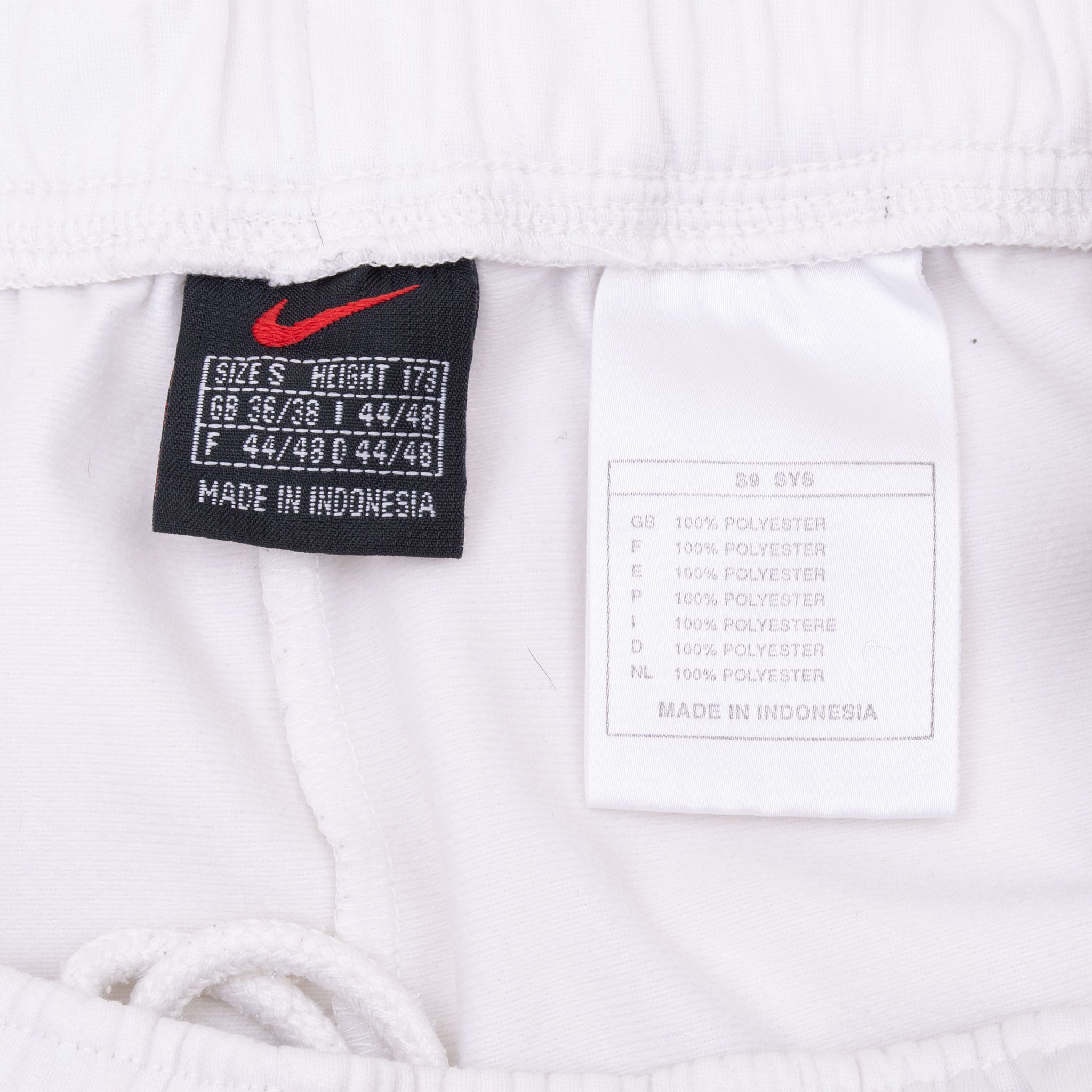 Vintage Nike Snap-Button White Track Pants 1990s Size Small