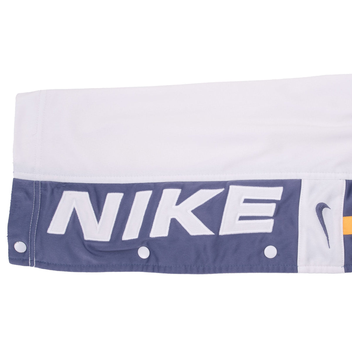 Vintage Nike Snap-Button White Track Pants 1990s Size Small