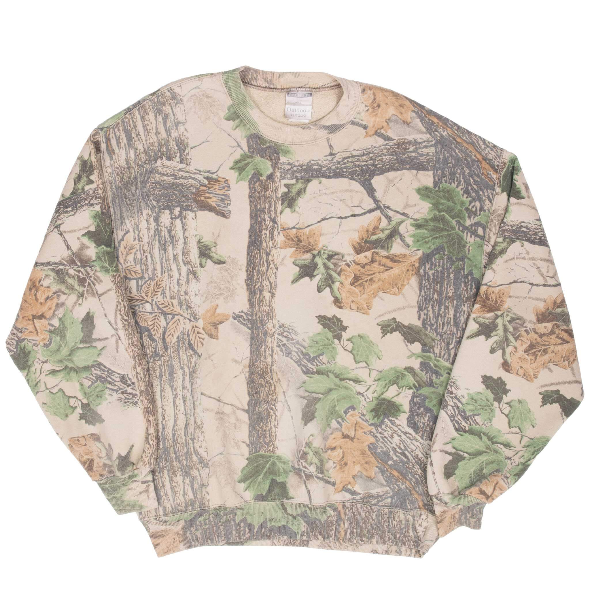Vintage Hunting Realtree Hardwoods Camo Sweatshirt 1990S Size XL