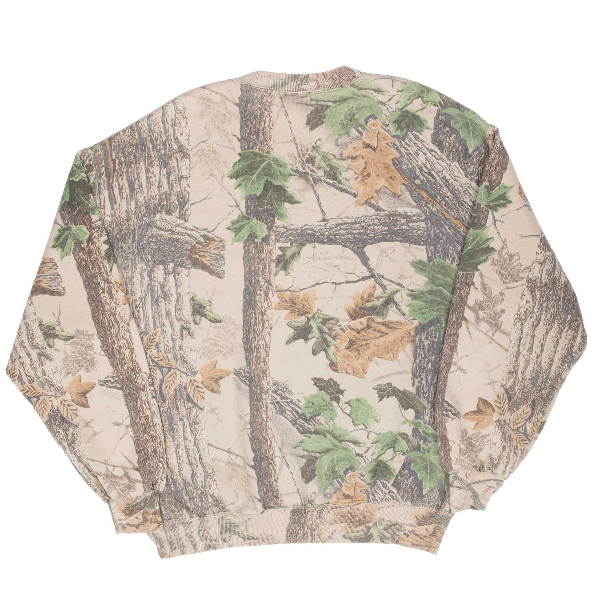 Vintage Hunting Realtree Hardwoods Camo Sweatshirt 1990S Size XL