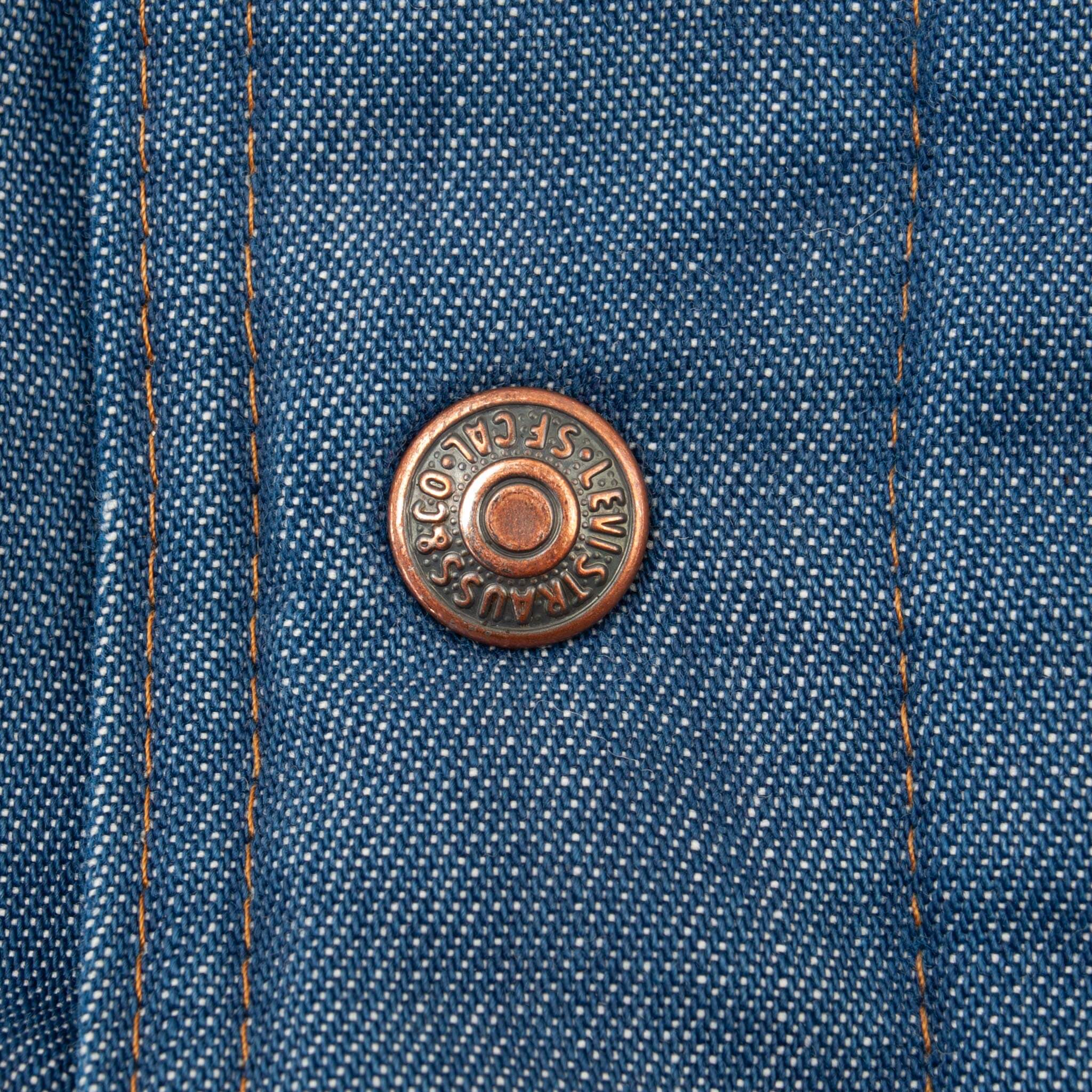 Vintage Levis Orange Tab Ski Puffer Denim Vest Jacket 1980S Large Made In Usa