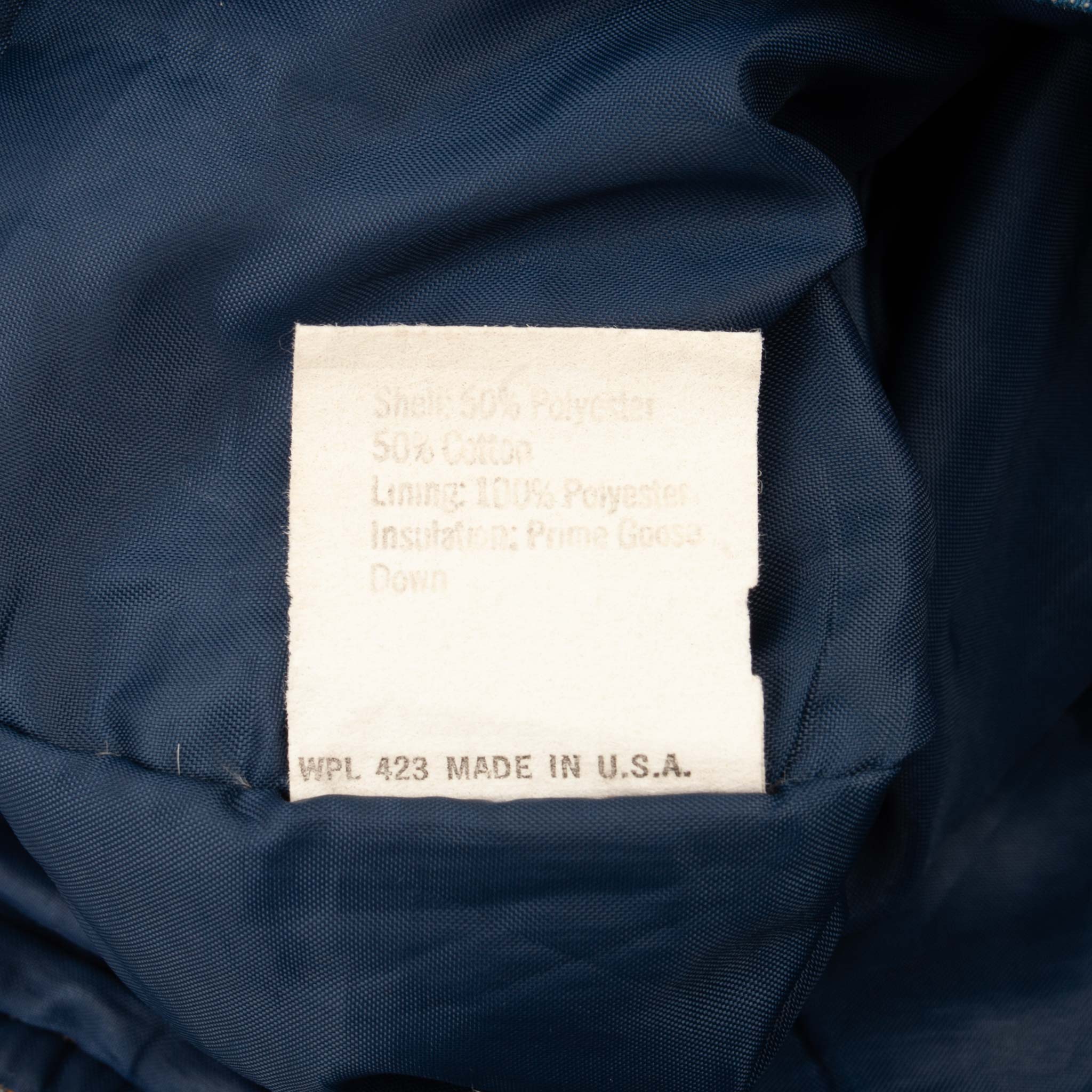 Vintage Levis Orange Tab Ski Puffer Denim Vest Jacket 1980S Large Made In Usa