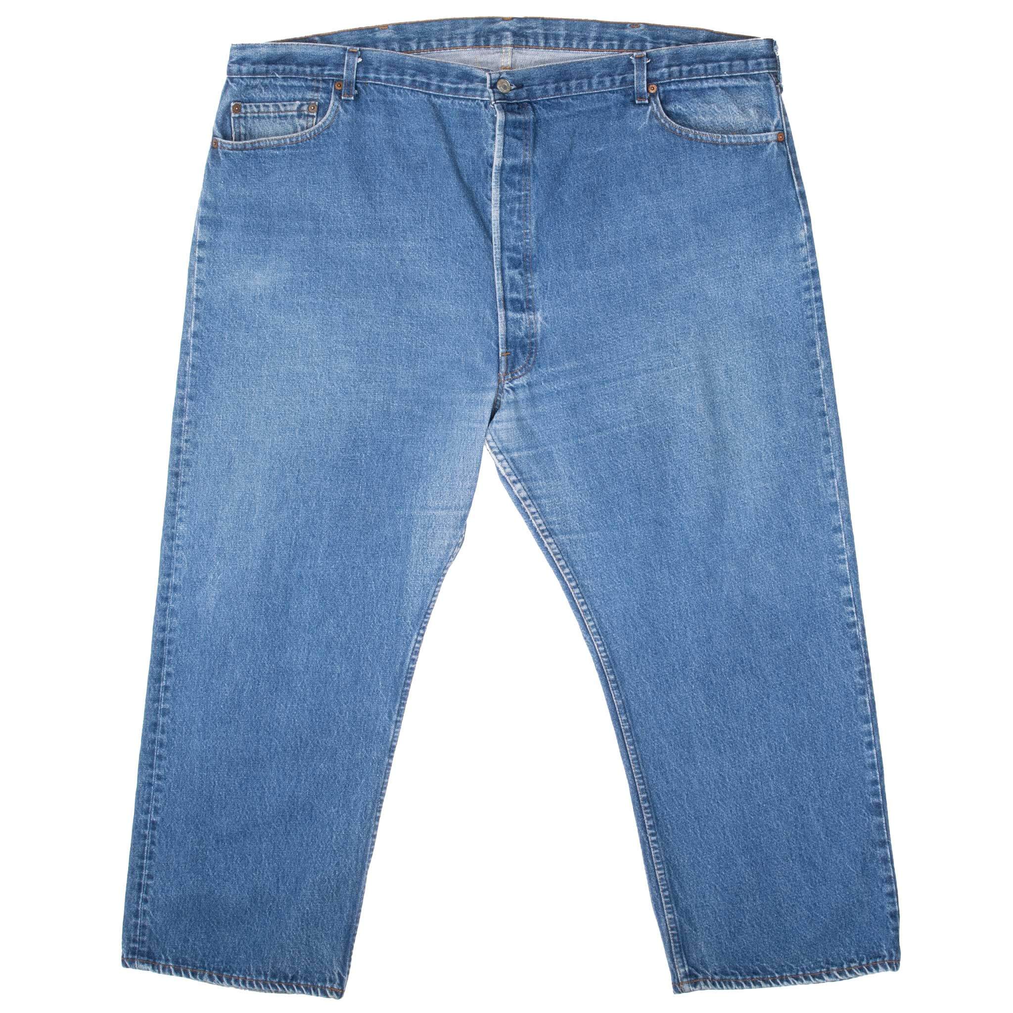 Beautiful Indigo Levis 501 Jeans 1980s Made in USA with Medium Wash
Size on tag 52X32 actual size 47X27
Back Button #524