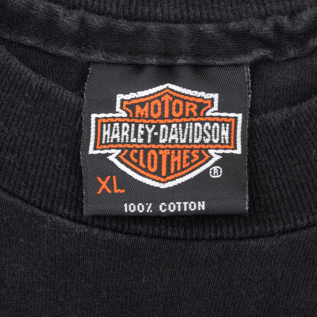 Vintage Harley Davidson Kirkland Washington 1987 Tee Shirt Size XL Made In Usa With Single Stitch Sleeves