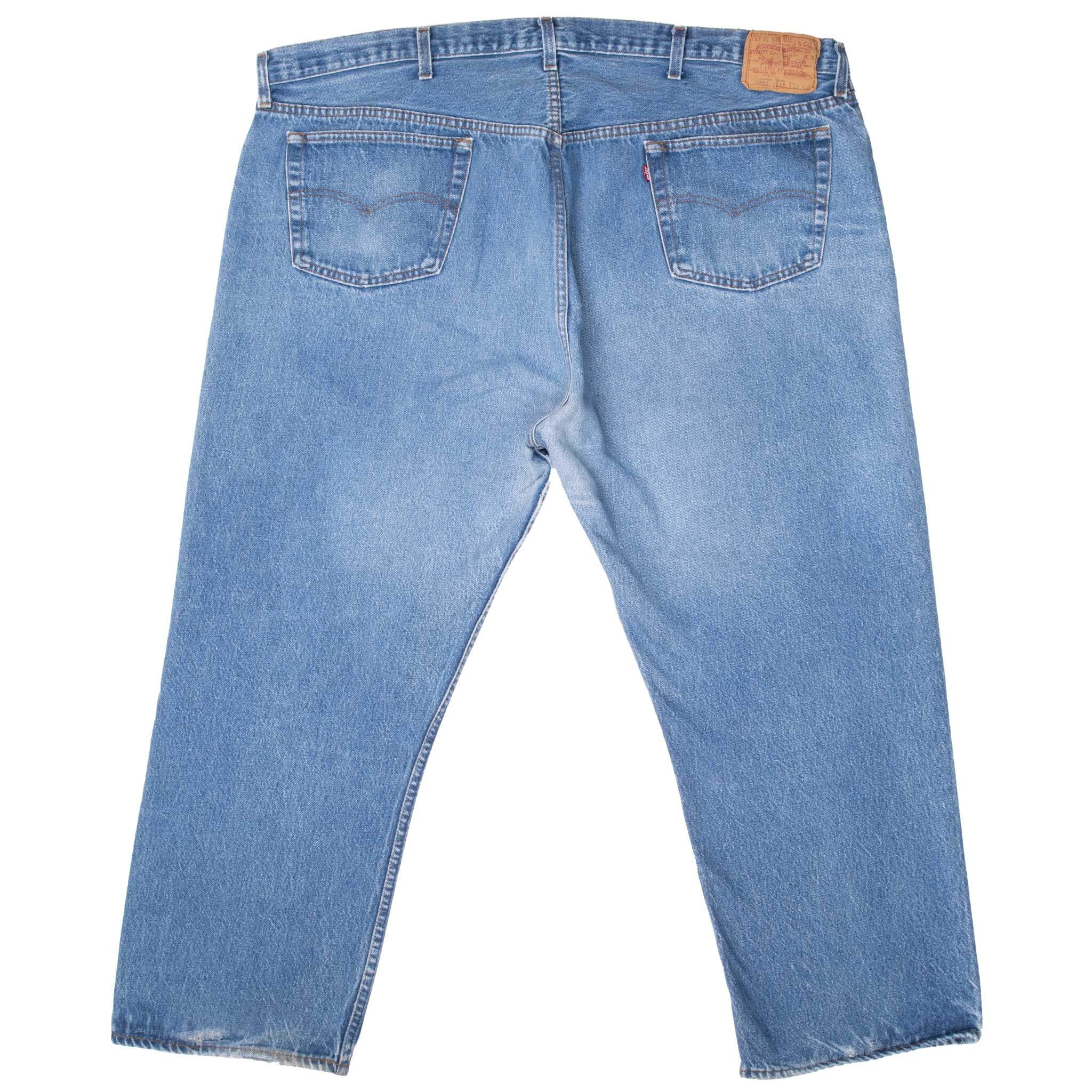 Beautiful Indigo Levis 501 Jeans 1980s Made in USA with Medium Wash
Size on tag 52X30 actual size 48X27
Back Button #524