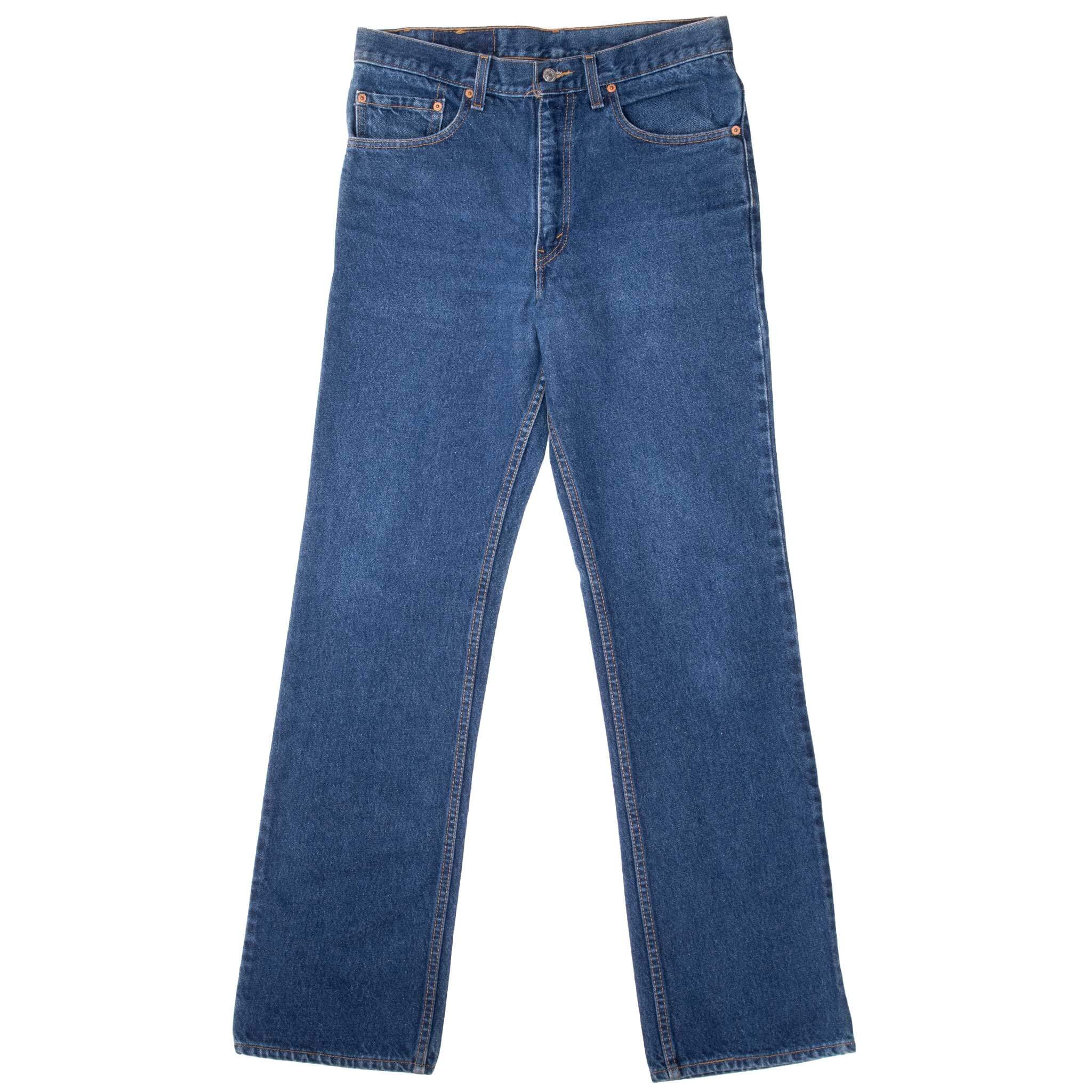 Vintage Levis 517 Bootcut Blue Jeans Indigo 1980S Size 32X33 Made In Usa With A Medium Dark Wash
Size On Tag 33X34 Actual Size 32X33
Back Button #554