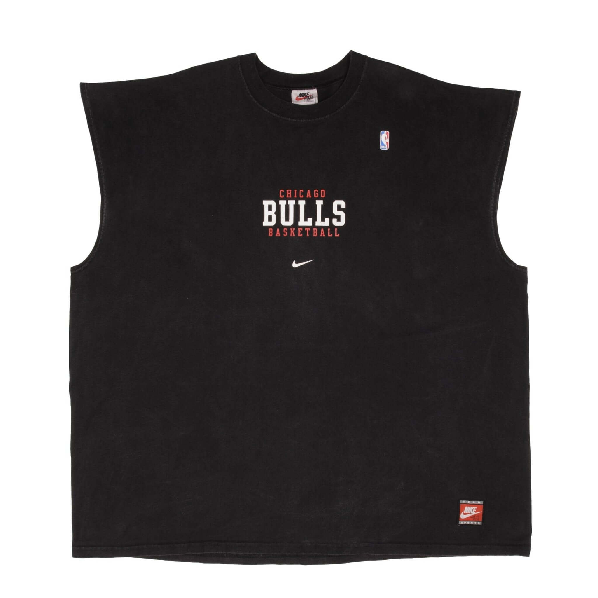 Vintage Nba Nike Chicago Bulls Black Tank Top Tee Shirt 1990S Size 3XL