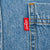 Vintage Levis Denim Blue Pocket Shirt 1990S Size Medium