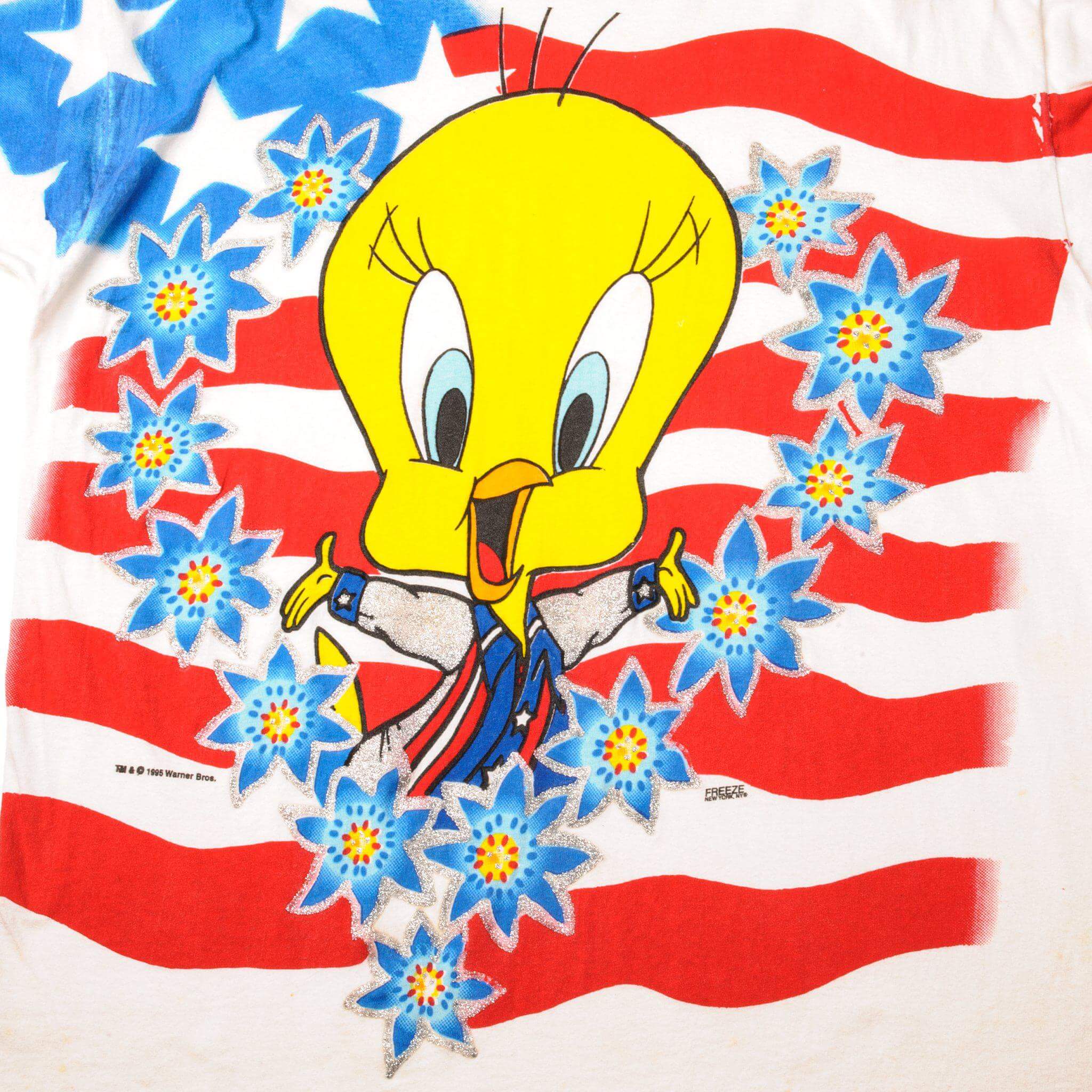 VINTAGE LOONEY TUNES TWEETY TEE SHIRT 1995 SIZE LARGE