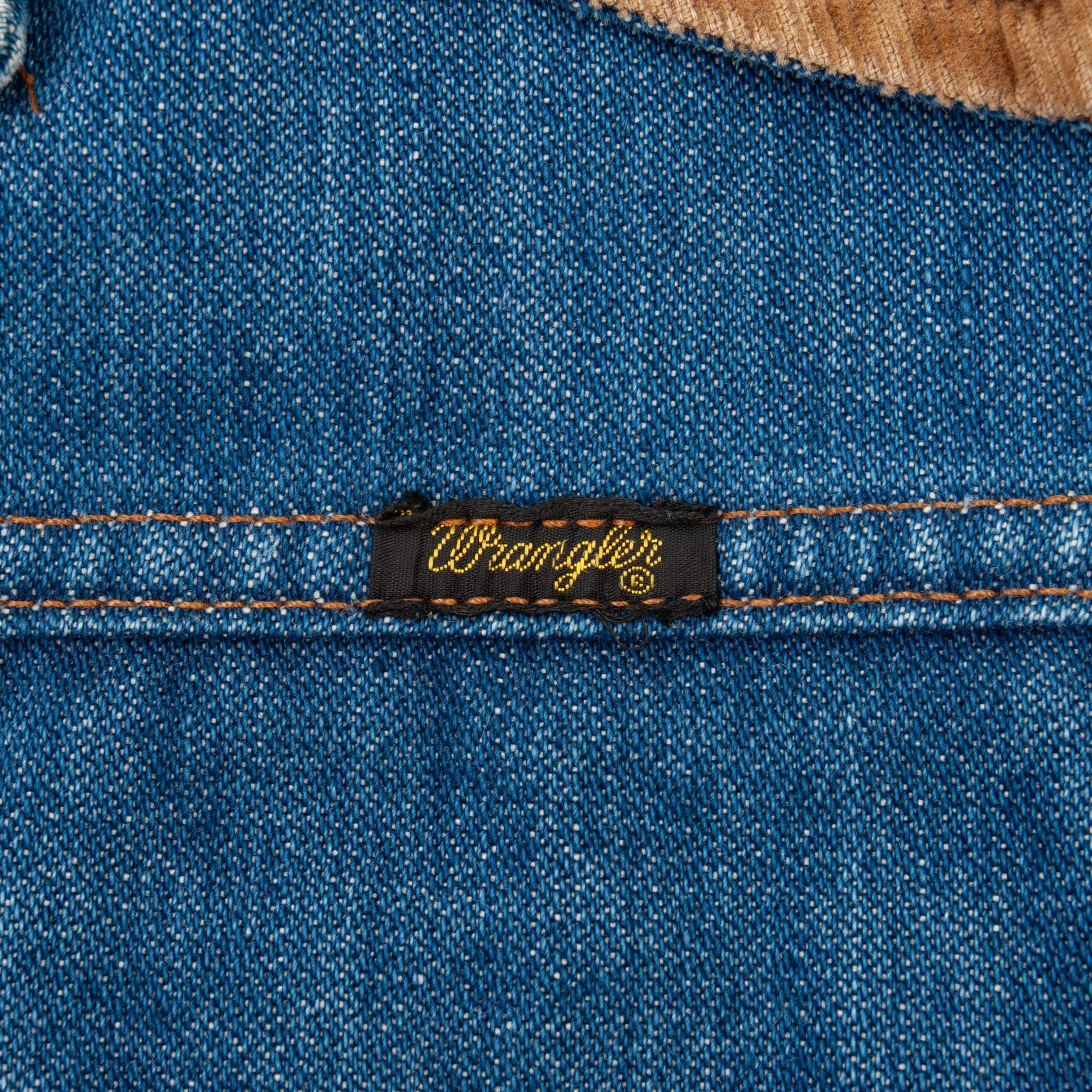 Vintage Wrangler Blanket Lined No Fault Denim Jacket 1970S Size 38 Made In Usa