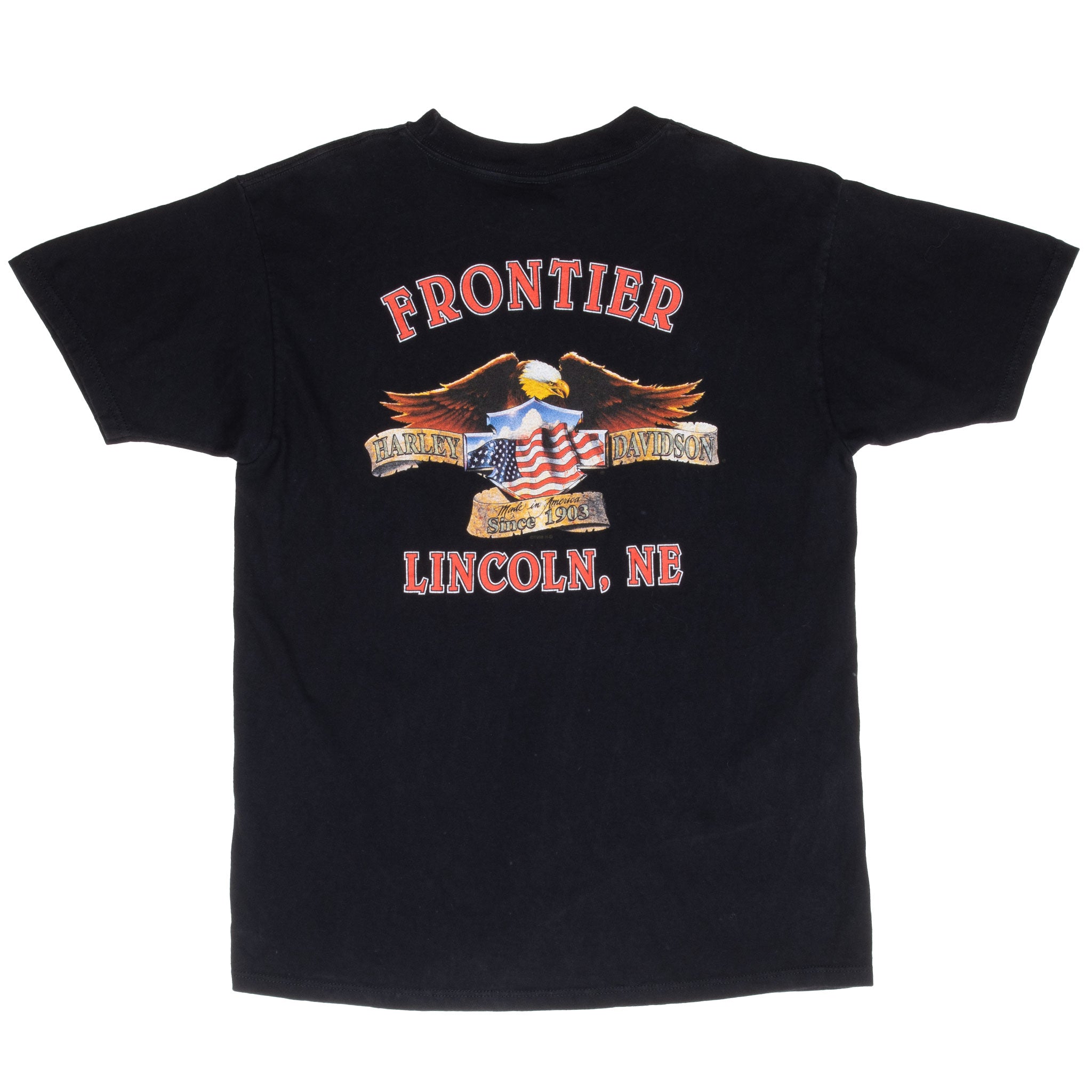 VINTAGE HARLEY DAVIDSON LINCOLN NEBRASKA TEE SHIRT 1998 LARGE MADE IN USA