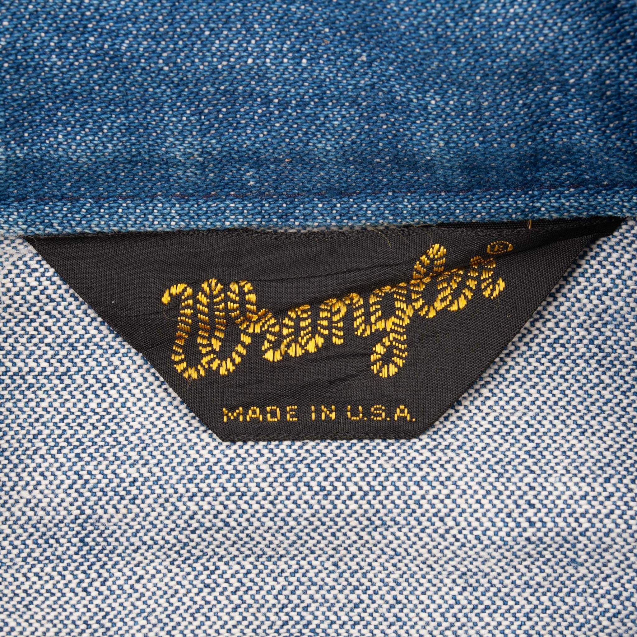 Vintage Wrangler 4 Pockets Denim Jacket 1970S Size 40 Made In Usa