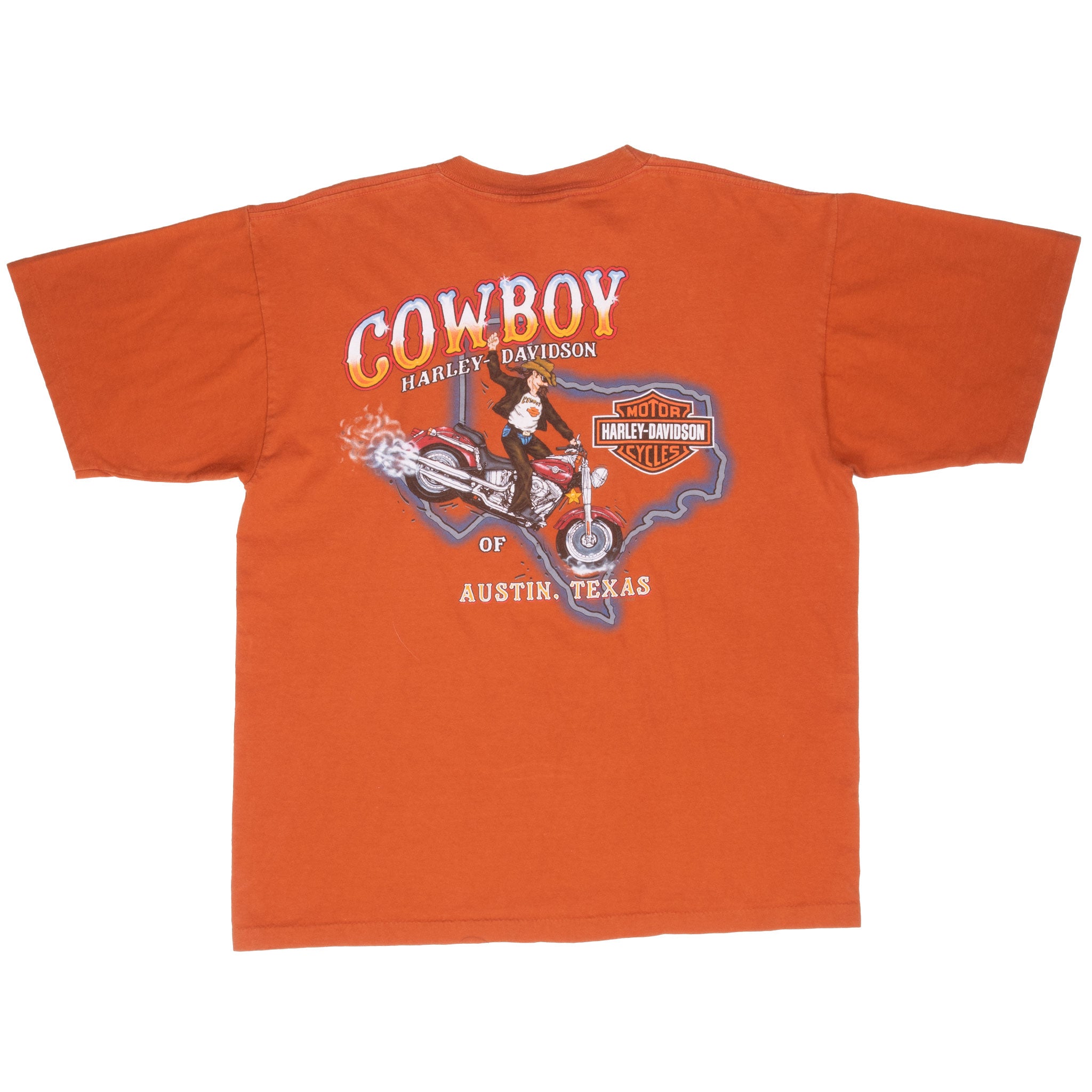Vintage Harley Davidson Austin Texas 2006 Tee Shirt Size Large Made In Usa With Single Stitch Sleeves
