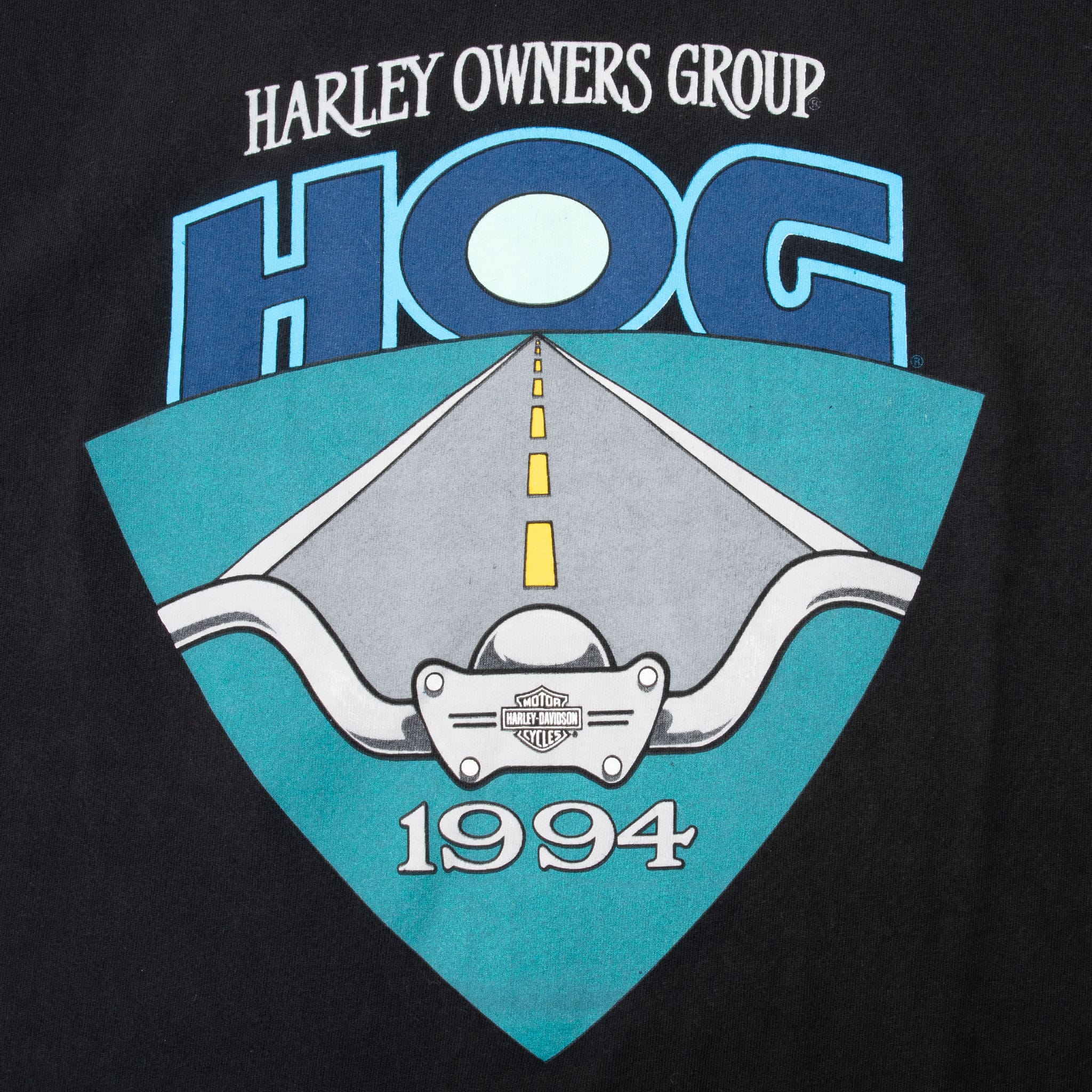 Vintage Harley Davidson Hog Albquerque New Mexico 1994 Tee Shirt Size XL Made In Usa With Single Stitch Sleeves