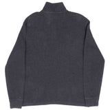 Vintage Polo Ralph Lauren Dark Grey Quarter 1/4 Zip Sweater 1990S Size Small