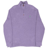Vintage Polo Ralph Lauren Mauve Quarter Zip Sweater Size Large