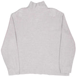 Vintage Polo Ralph Lauren Light Grey Quarter 1/4 Zip Sweater 1990S Size XL