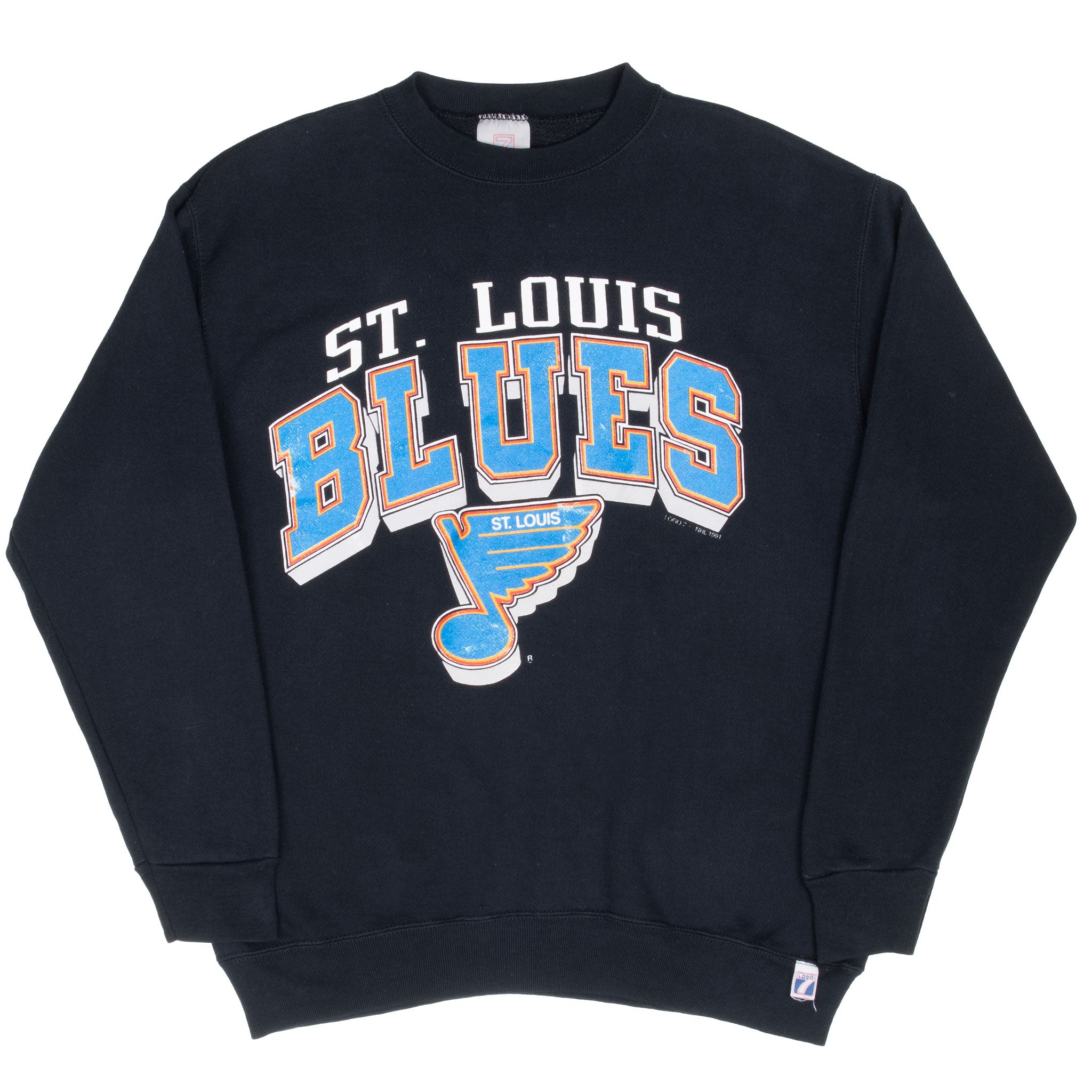 Vintage Nhl St Louis Blues Sweatshirt 1991 Size Large Made In Usa