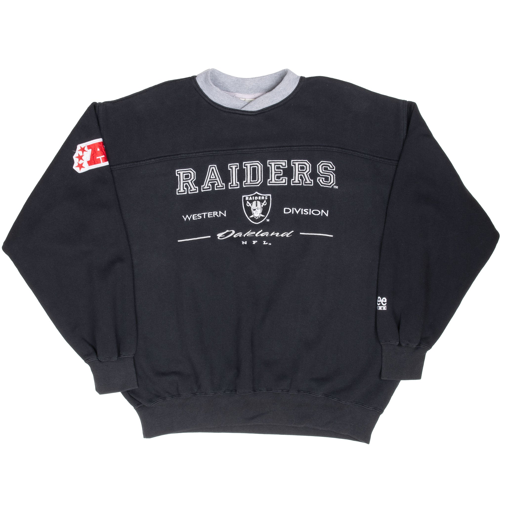 Vintage Nfl Oakland Raiders Embroidered 1990S Sweatshirt Size Large