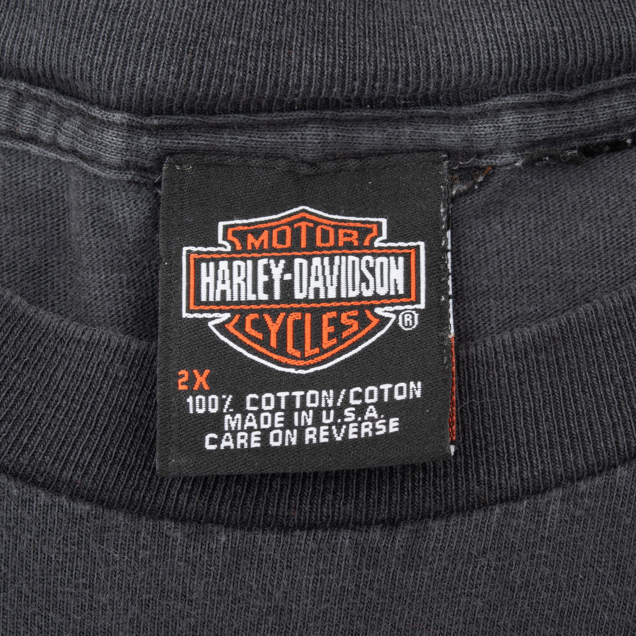 Vintage Harley Davidson Kenosha Winsconsin 2001 Long Sleeve Tee Shirt Size 2XL Made In Usa