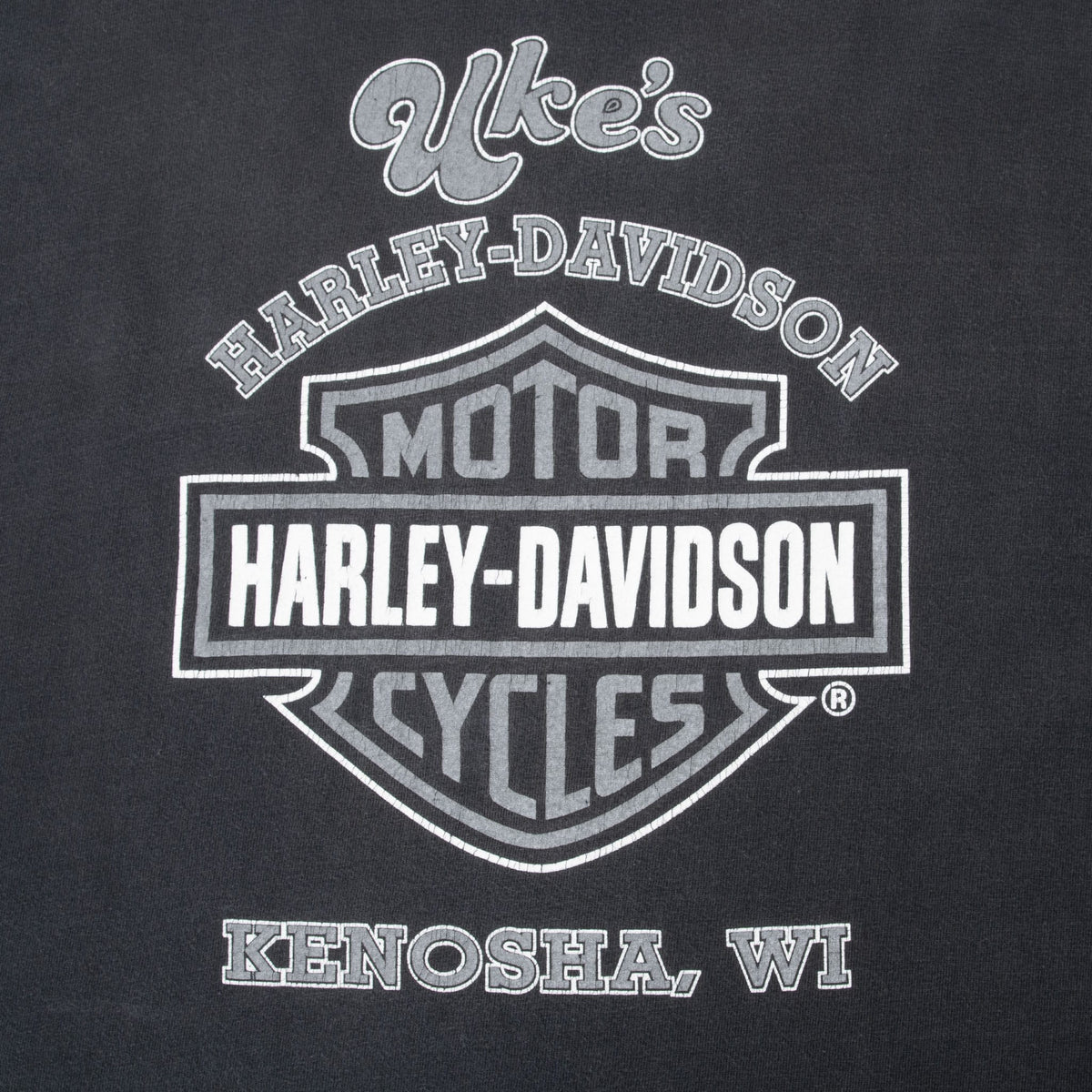 Vintage Harley Davidson Kenosha Winsconsin 2001 Long Sleeve Tee Shirt Size 2XL Made In Usa