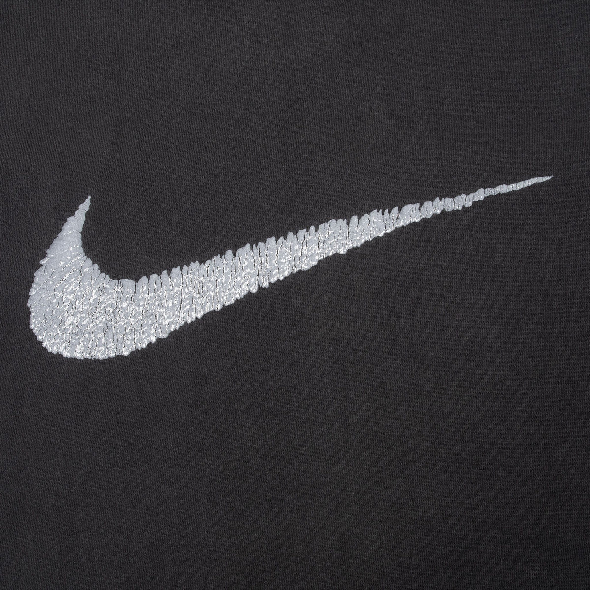 Vintage Nike Big Swoosh Black Tee Shirt 1990S Large Made In Usa