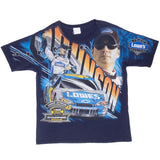 Vintage Nascar Jimmie Johnson Champion 2006 All Over Print Tee Shirt Size Large