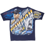 Vintage Nascar Jimmie Johnson Champion 2006 All Over Print Tee Shirt Size Large